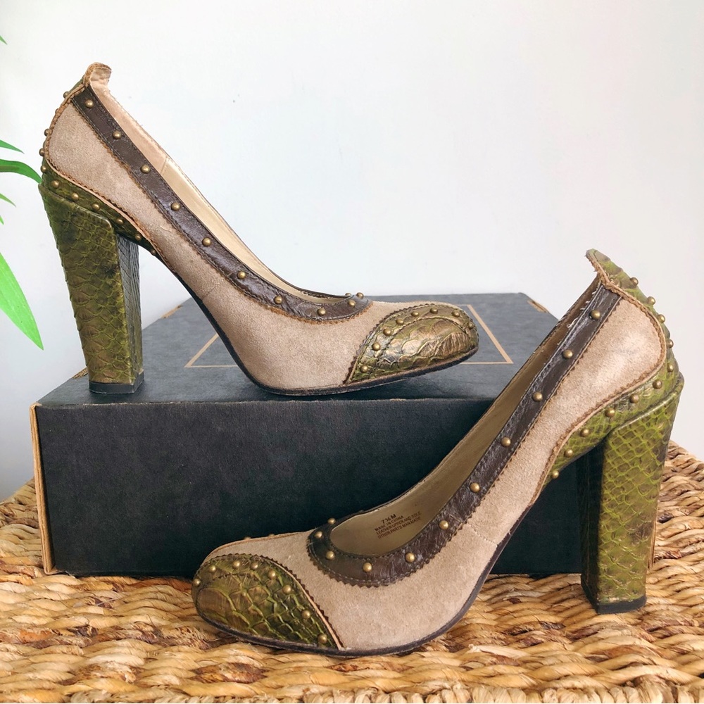 Sam Edelman Studded Suede Heels | Size 7.5 - Picture 3 of 13